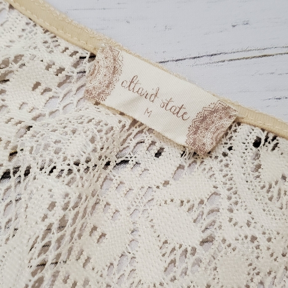 Alter'd State Boho Festival Lace Fringe Vest - Picture 4 of 4